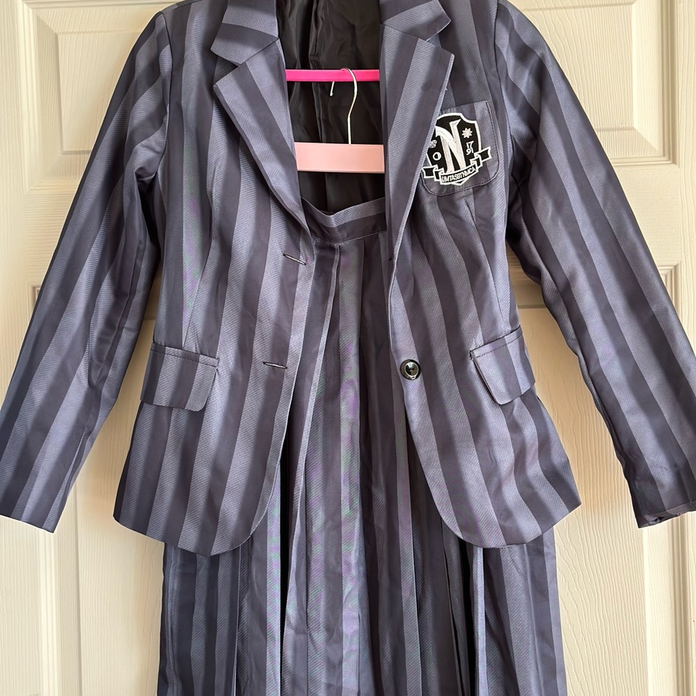 Wednesday school uniform- adult can or kids xl
